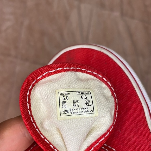 Red Vans - Picture 3 of 3